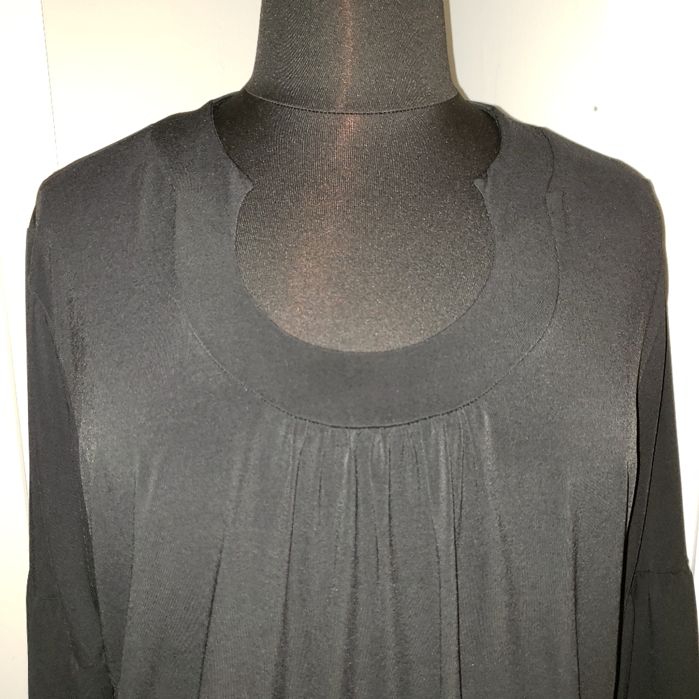 Worthington Woman 3X black stretch bells sleeve